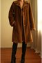 1970S Vintage 100% Cotton Camel Color Velvet Women's Coat - 3