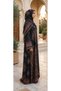 Medallion Paisley Printed Open Front Straight Abaya - 3