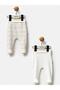 2-Piece Printed Single Bottom Baby - Ecru - 2