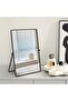 Elegant Desktop Makeup Mirror, Black Stainless Steel Frame, HD Rectangular Vanity Table Mirror with - 3