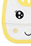 Baby Girl Yellow Smiley Face Printed Tie-On Apron - 2