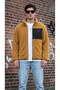 Men's Lamb Welsoft Plush Fabric Full Zipper Jacket with Front Pockets