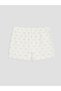 Lcw Kids Ecru Printed Girls' Boxer 3-Pack - 3