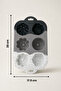 6-Piece Floral Patterned Silicone Cake and Muffin Mold Mini Portion Flexible Baking Mold - 3