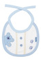 Unisex Blue Bear Printed Paw Tie Apron