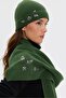 Women's Stoned Embroidered Wool Beret K.Yosun - 3