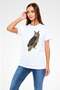 Owl White Unisex T-Shirt T-Shirt - 3