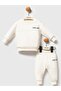 2-Piece Embroidered 3-12 Month Set - Ecru