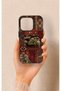 iPhone 15 Pro Compatible Bozkurt and Atatürk Patterned Silicone Case