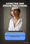 Asymmetric Bar Model Zircon Stone Brass Women's Necklace 45 cm Chain Length Bx-313629 - 7