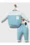 2-Piece Printed 3-12 Month Set - Blue
