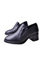 Women's Genuine Leather Winter Waterproof Non-Slip Eva Sole Thick Heeled Classic Shoes - 5