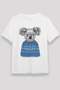 Koala Unisex Printed White T-Shirt - Tshirt