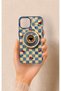 iPhone 14 Compatible Heart Coffee Pattern Silicone Case