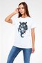 Tiger White Unisex T-Shirt T-Shirt - 3