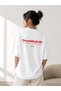 Women's Oversize White Back-Printed T-Shirt – Overthinkaholic