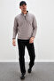 Half Zippered Stand Collar Fleece Sweatshirt - 4