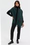 Women's Corner Patterned Colorful Floral Embroidered Tasseled Wool Shawl Green - 5