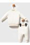 2-Piece Embroidered 3-12 Month Set - Ecru - 2