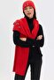 Women's Stoned Embroidered Wool Kaşkol Mercan - 3