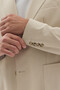 Wilson Men's Dark Beige Cotton Blend Cool Summer Fabric Slim Fit Half Lined Sports Blazer Jacket - 5