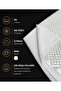Quilted Bark Stitched Fabric 4 Meters – White