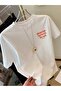 Unisex Always Late Printed Oversize Crew Neck T-Shirt - 2