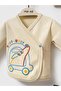 3-Piece Hat Printed 0-3 Month Set - Beige - 2