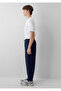 Knitted trousers night navy blue - 4