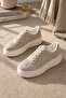 Women'S, Suede Texture, 5 cm Thick Sole, Lace-Up, Casual Sneaker Shoes - 2