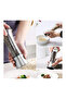 Set of 2 Glass Body Spice Mill 19 cm Rock Salt and Pepper Mill with Adjustable Ceramic Grinder - 2