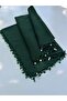 Handmade Pearl and Sand Bead Embroidered Handcrafted Writing Cloth Yemeni 100X100 cm - 2