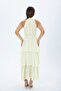 Halter Necklace Belted Chiffon Crepe - 4