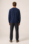 Rummi Patterned Winter New Season Men's Regular Fit Sweatshirt Navy Blue - 4