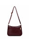 Women's Burgundy Multi-Compartment Daily Shoulder and Crossbody Bag - 2