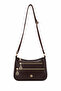 Women's Brown Multi-Compartment Daily Shoulder and Crossbody Bag