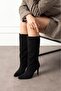 Suede Below-The-Knee Thai Feather Women's Boots - 3