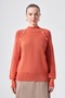 201 Button-Detail Half Fisherman Knitwear Tunic Tile