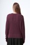601 Gold Button Detail Tricot Cardigan Burgundy - 3