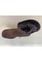 Genuine Leather Suede Fur Inside Zippered Boots Women's Shoes - 5