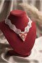 Handmade Miyuki Bead Embroidered Triangle Shaped Titanium Ribbon Design Necklace