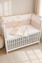 Coffee Ruffle 90X130 Furniture Crib Protection Set - 4 Piece Dream Series - 8