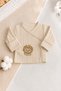Baby Boy Lion Patterned 3-Piece Newborn Set Hospital Discharge Set Daily Gift Set with Cotton Gloves - 3