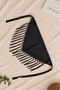 Tasseled Triangle Scarf (Width 65 cm Length 28 cm) Tassel 15 cm - 4