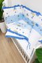 Blue Ruffled 60X120 Furniture Crib Edge Protection Set - 4 Piece Dream Series - 5