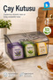 3 Compartment Transparent Tea Box with Lid Tea Bag Organizer 22X17X9 cm Bpa Free - 2