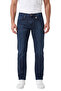 Men's Regular Fit Standard Cut Lycra Stonewashed Dark Navy Blue Jeans – Stretch Cotton Jean 2