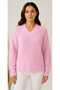 Asez Boutique Women's V-Neck Soft Textured Long Sleeve Knitwear Sweater - 3