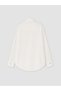 White Women's Shirt with Judge Collar and Pockets - 7
