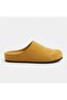 Mk410 Yellow Genuine Suede Leather Full Covered Cork Sole Unisex Orthopedic Sabo Slippers